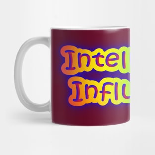 Intelligence Influencer Neon Retro Rainbow Mug